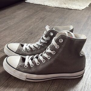 Gray High- Top Converse Sneakers